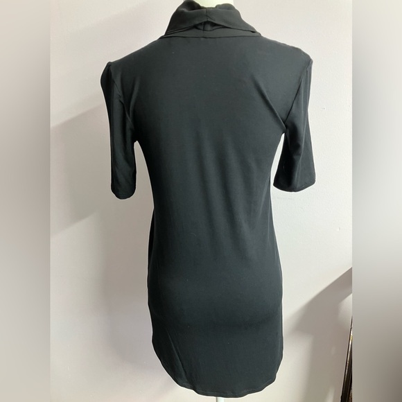 H by Halston Women’s Top/Blouse, Size XXS, Black, Twist Front, Sheer, Pullover - Picture 5 of 6